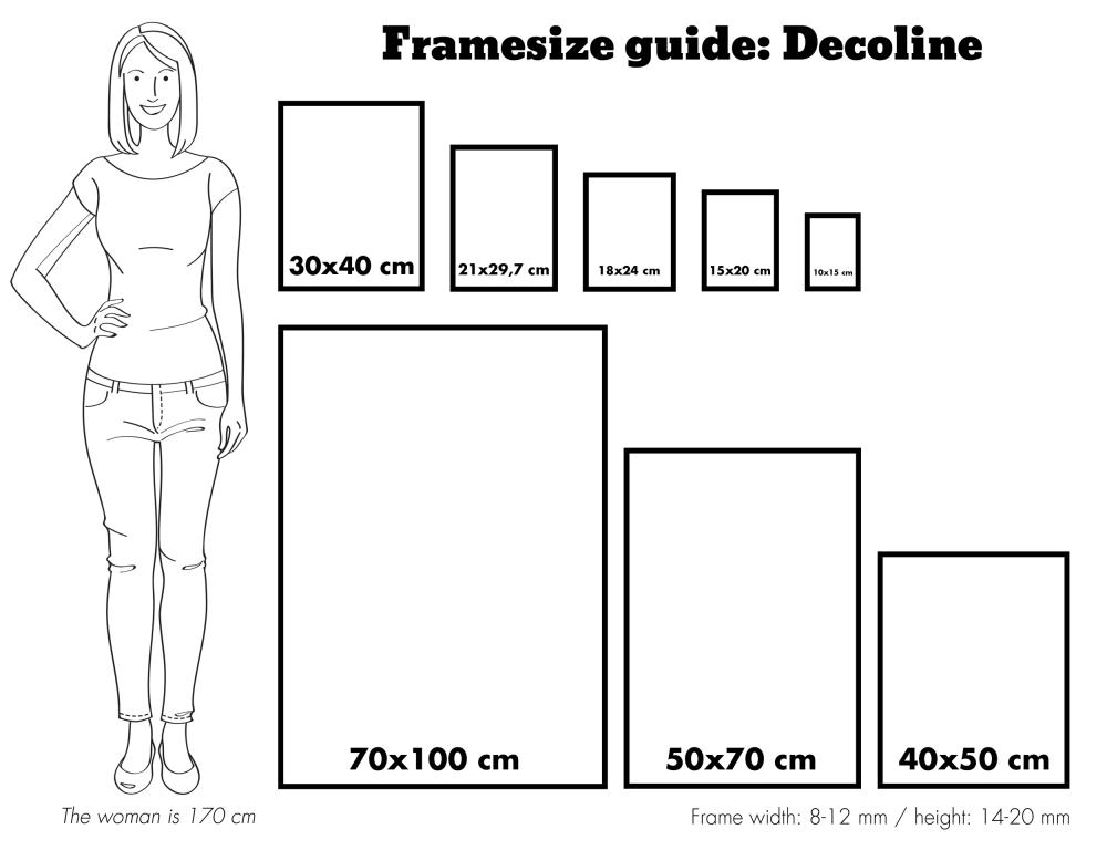 Rāmis Decoline Melns 30x91 cm