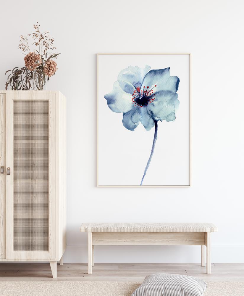 Aquarelle Flower - Blue Plakāts