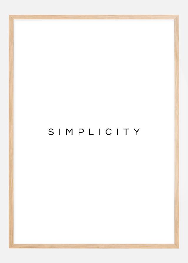 Simplicity Plakāts