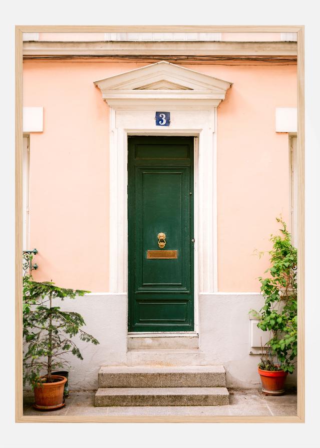 Green Paris Door Plakāts