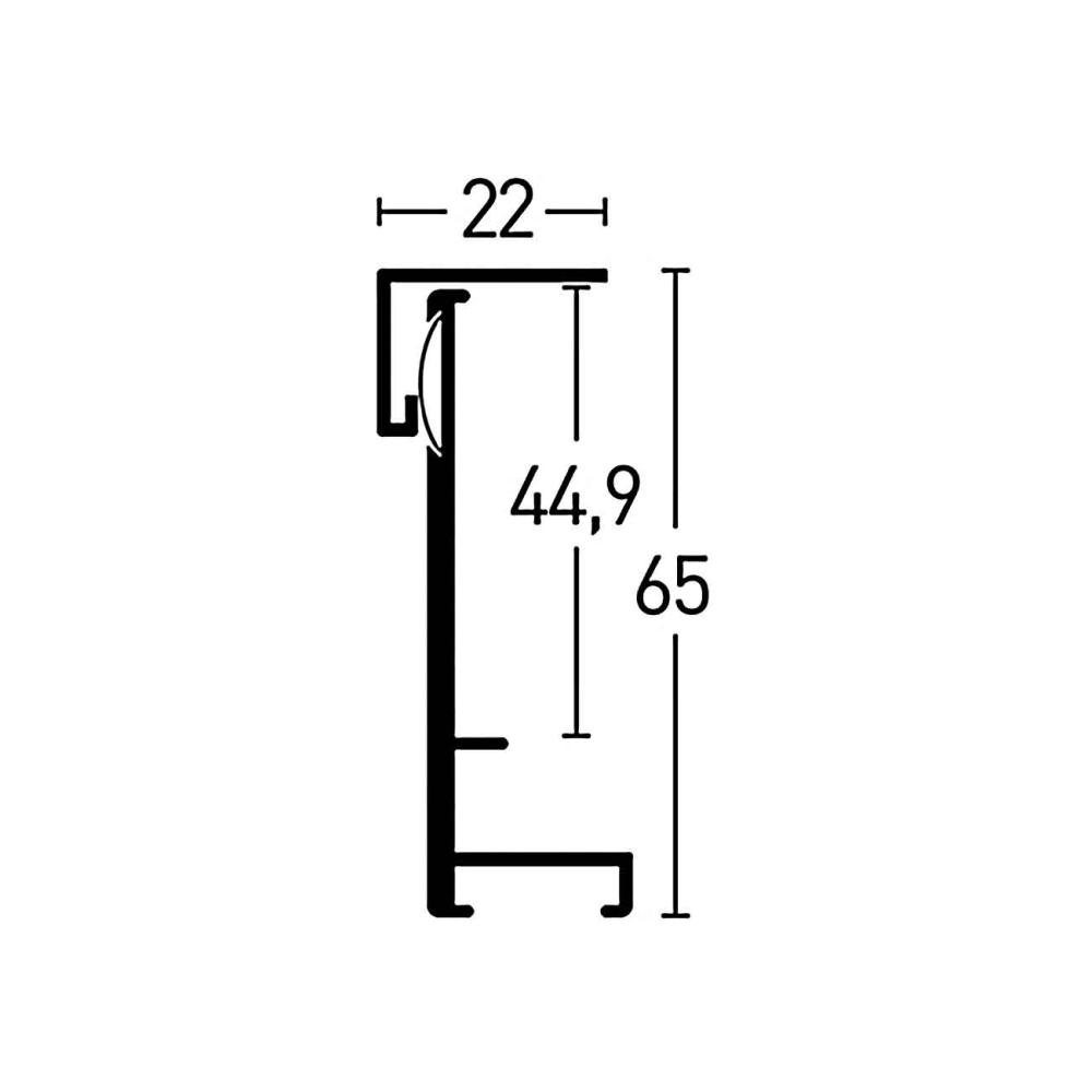 Rāmis Nielsen Frame Box II Sudrabs 70x90 cm