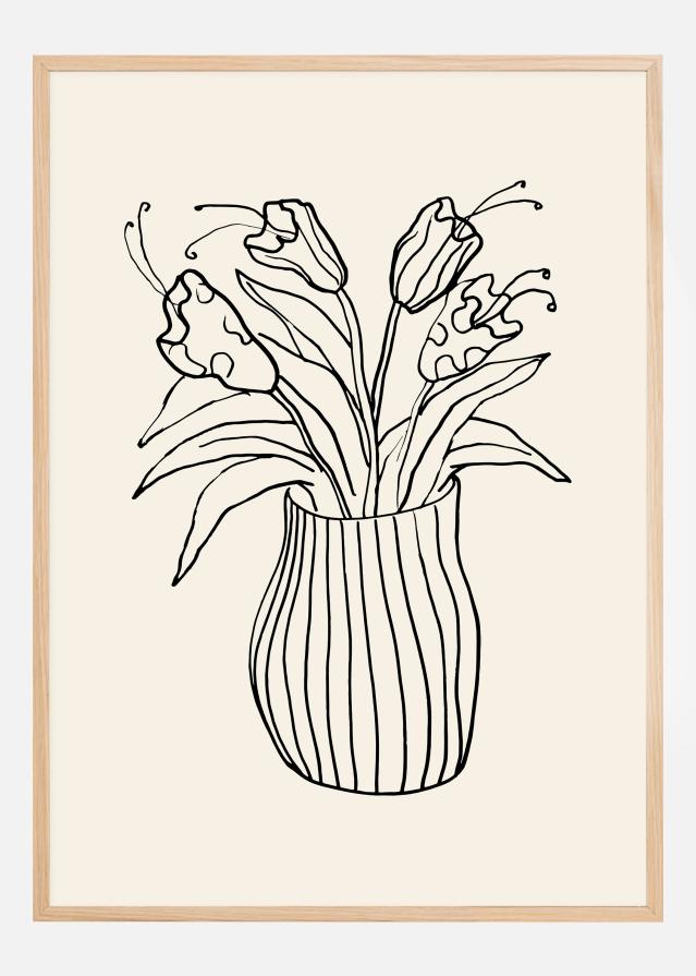 Vase Sketch Plakāts