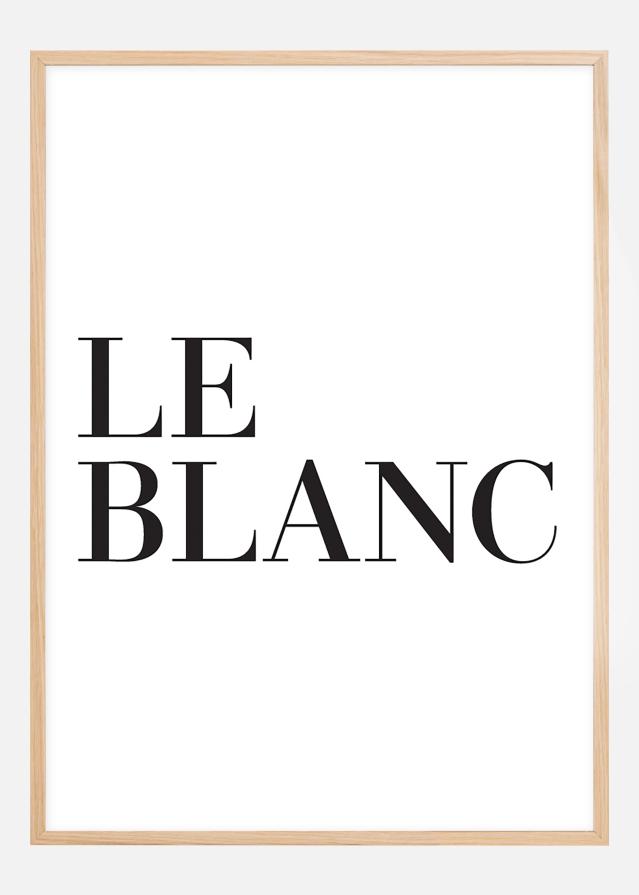 Le blanc Plakāts