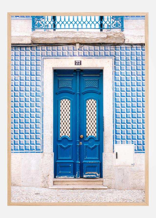 Blue Lisbon Door Plakāts