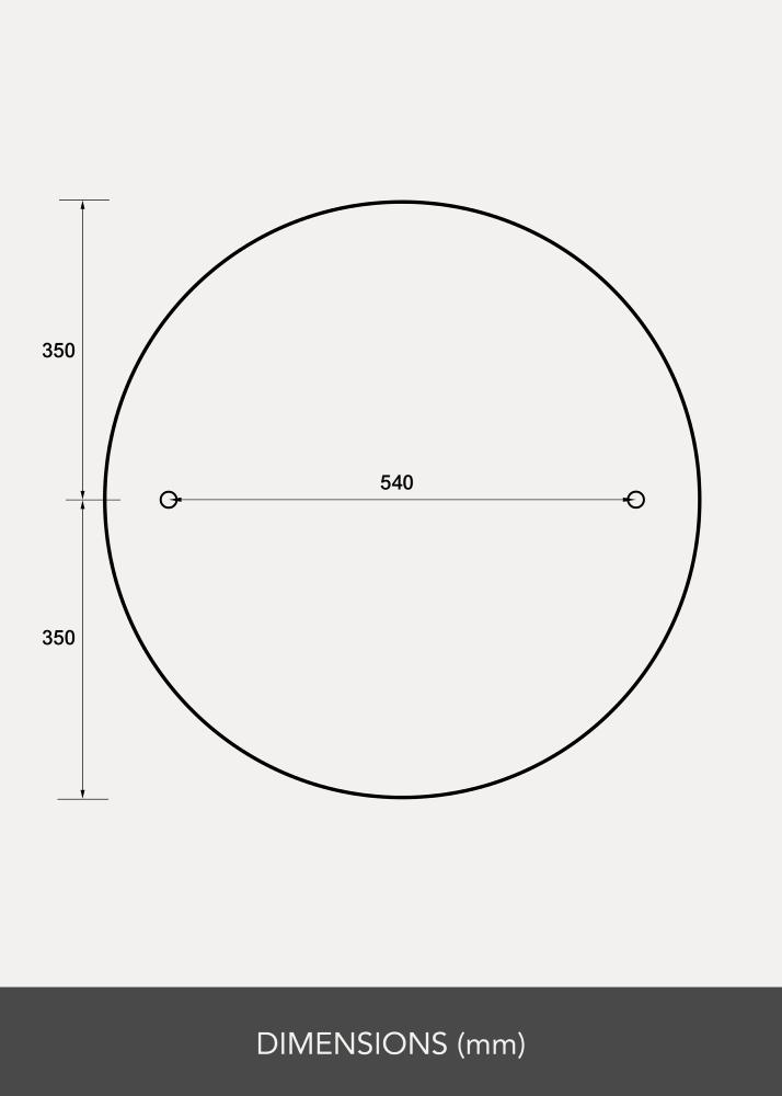 Spogulis Clarity 70 cm Ø