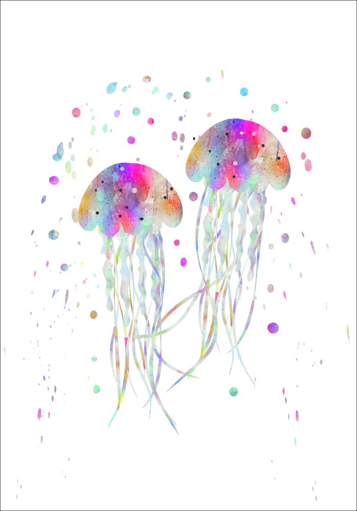 Jellyfishes stingers Plakāts