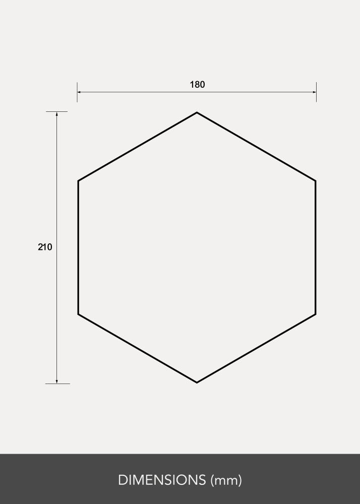 Spogulis Komplekts Hexagon 18x21 cm - 5 gab