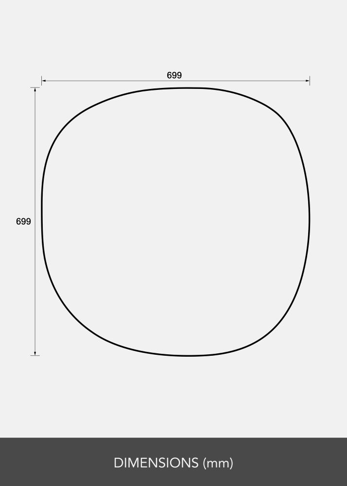 Spogulis Roundy I 70x70 cm