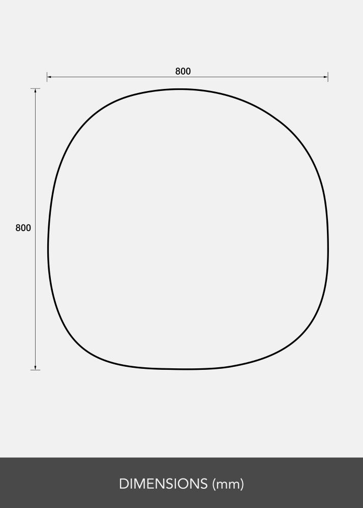 Spogulis Roundy 80x80 cm