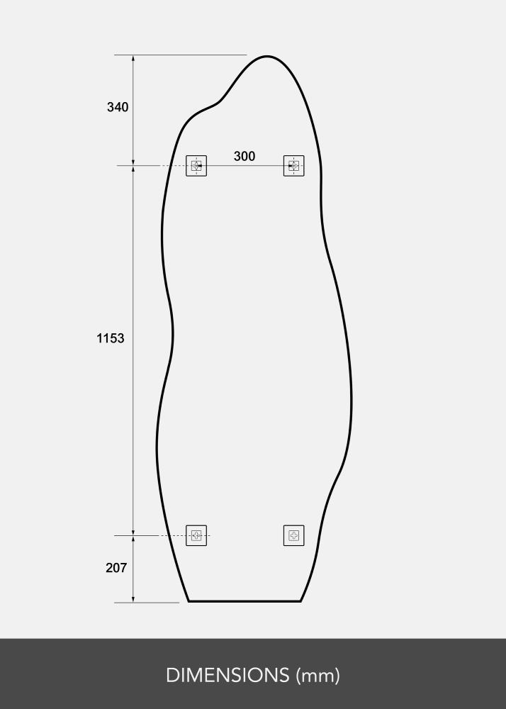 Spogulis Echo 60x170 cm