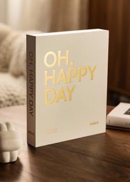 KAILA OH HAPPY DAY Creme - Coffee Table Photo Album (60 Melni lapas)