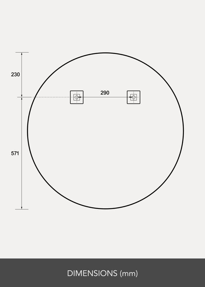 Spogulis Ring LED 80 cm Ø