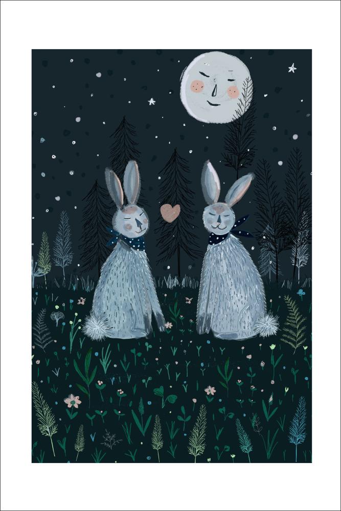 Rabbits in the Forest Plakāts