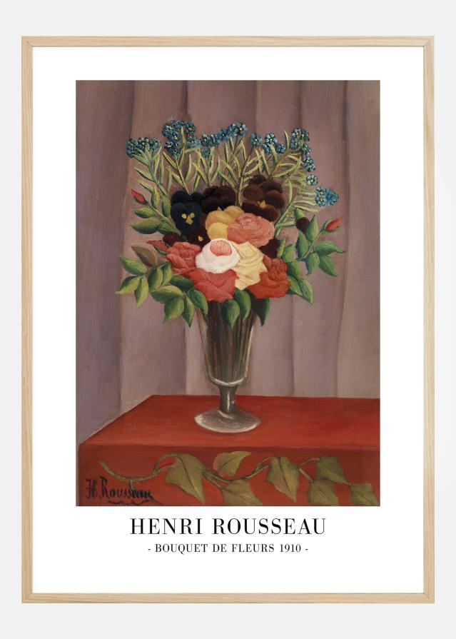 Henri Rousseau - Bouquet De Fleurs 1910 Plakāts