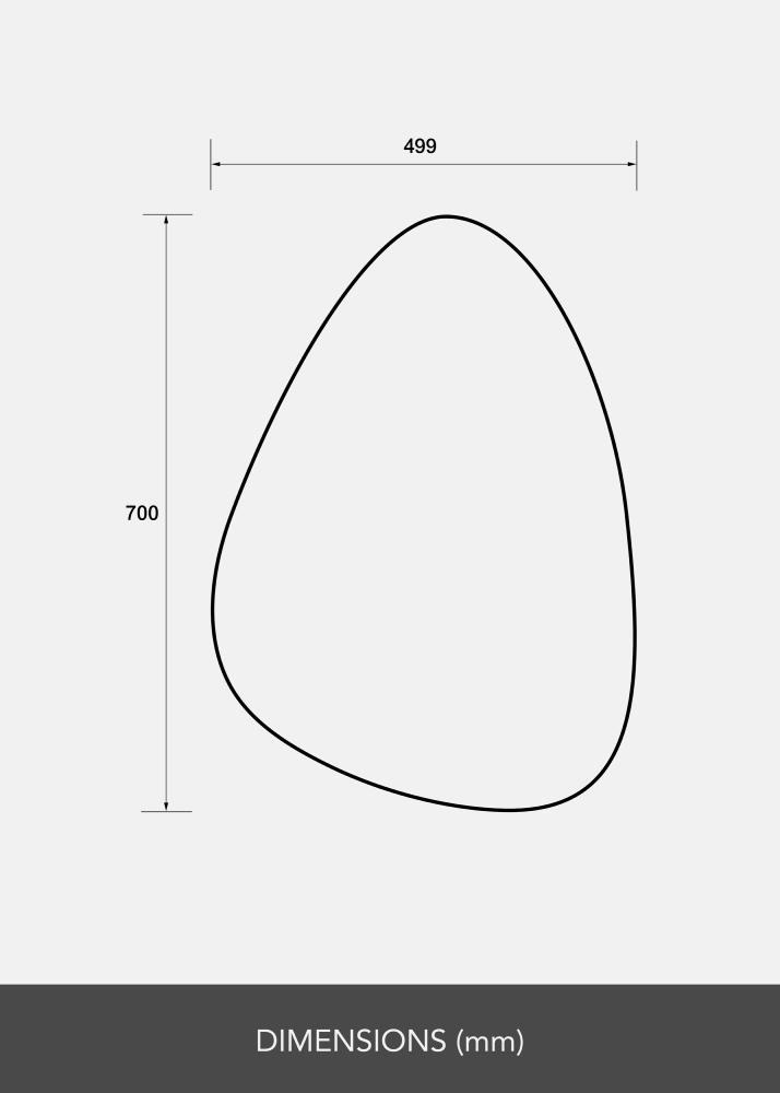 Spogulis Egg 50x70 cm