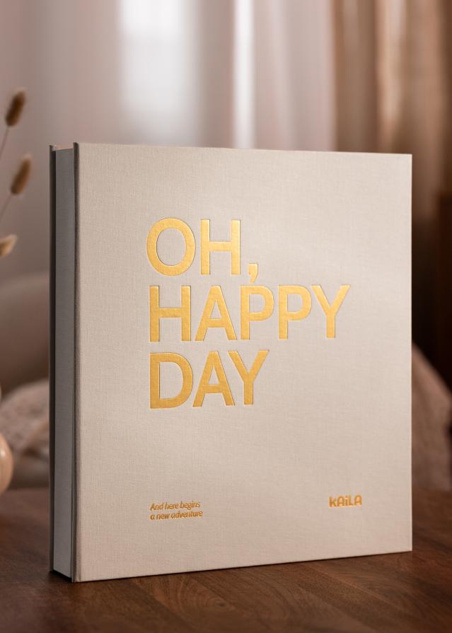 KAILA Fotoalbums OH HAPPY DAY Krēma - 600 bildes 10x15 cm