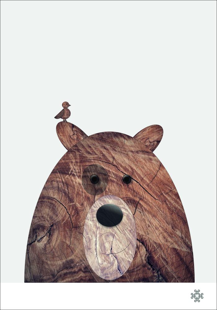 Wood bear Plakāts