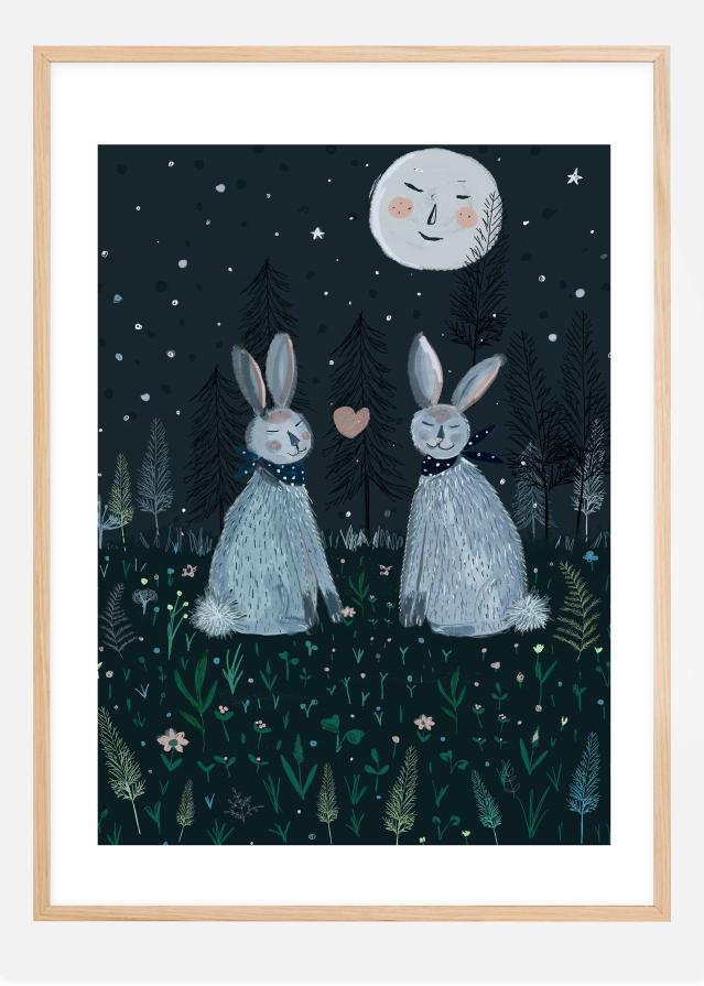 Rabbits in the Forest Plakāts