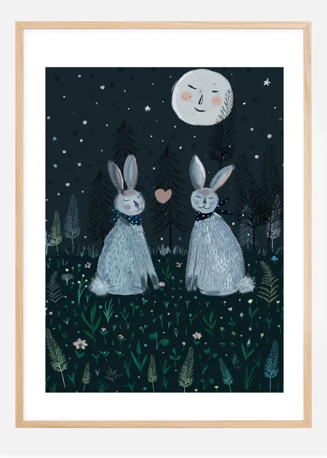 Rabbits in the Forest Plakāts