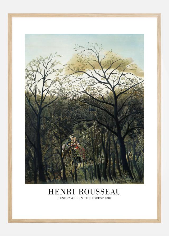 Henri Rousseau - Rendezvous In The Forest Plakāts