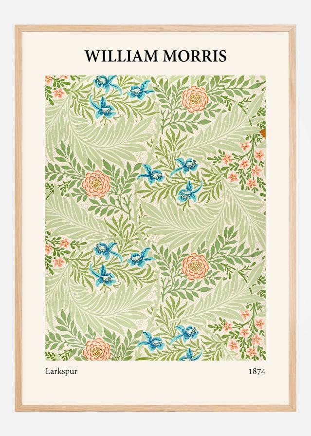 William Morris - Larkspur Plakāts