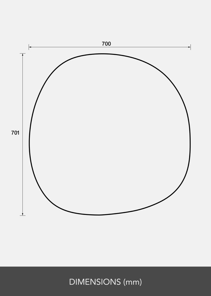 Spogulis Roundy II 70x70 cm