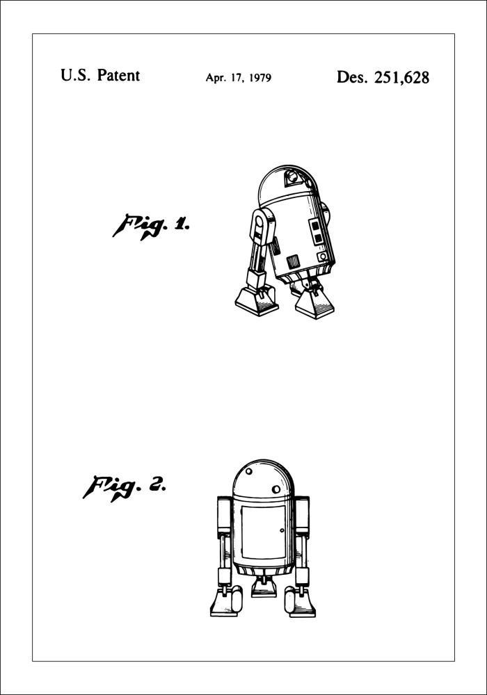 Patenta rasējums - Star Wars - R2-D2 Plakāts