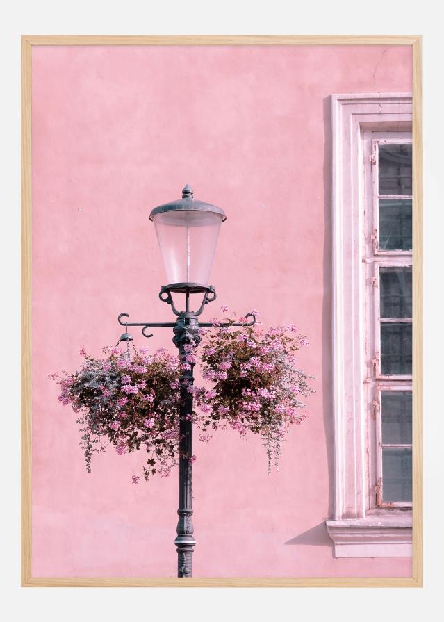 Lamp-Post with Flower Plakāts