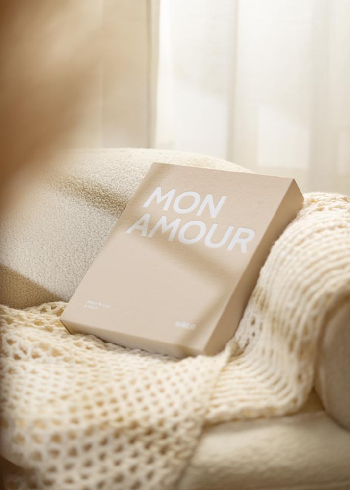 KAILA MON AMOUR - Coffee Table Photo Album (60 Melni Lappuses / 30 loksnes)