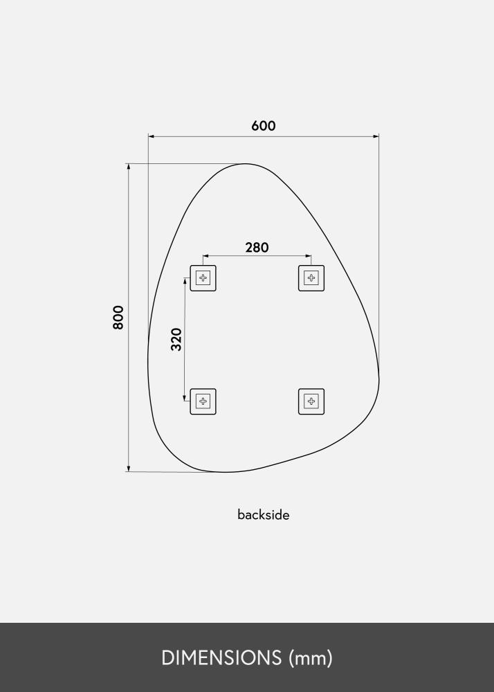 KAILA Spogulis Shape I 60x80 cm